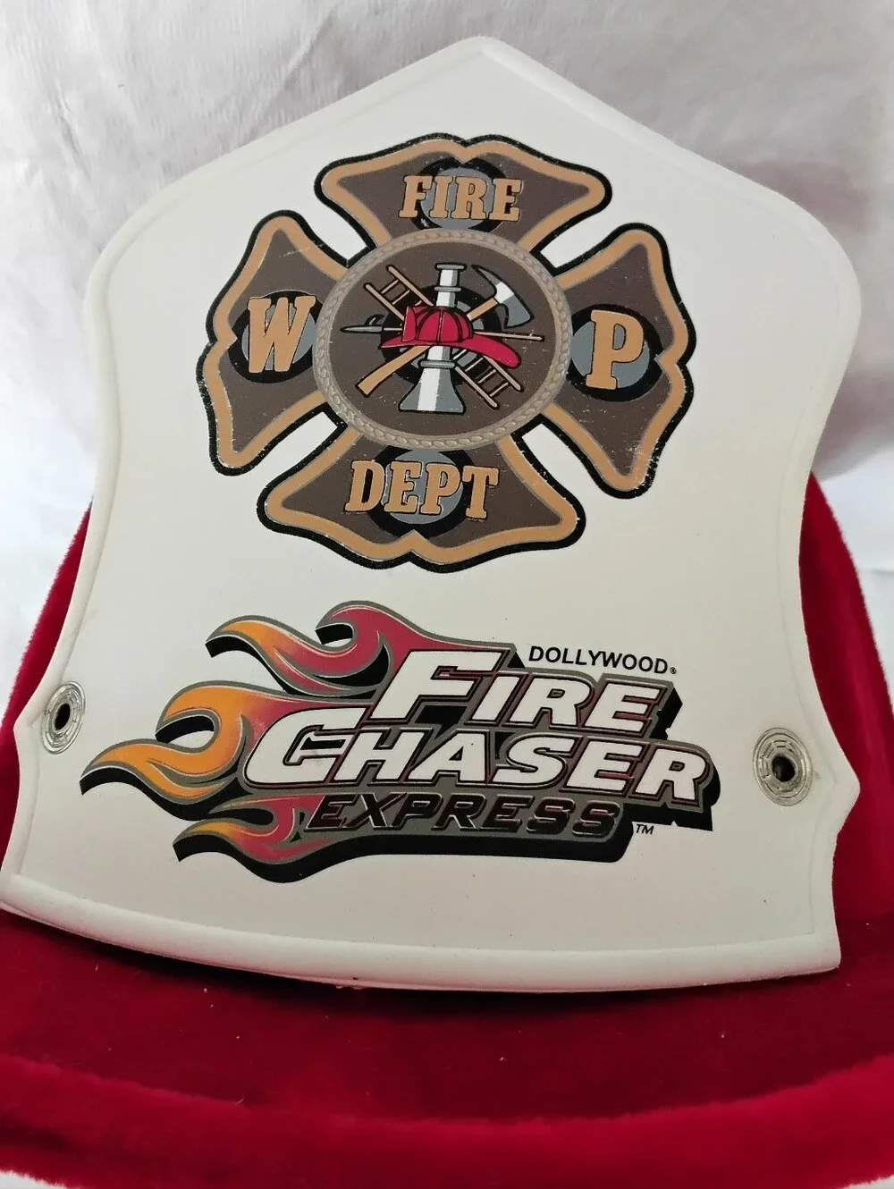 Red Kids Firefighter Helmet Hat - Fire Chaser From Dollywood